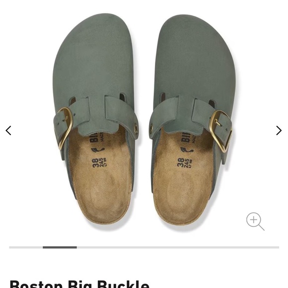 Birkenstock Thyme Clogs with Gold Buckles - Picture 10 of 14